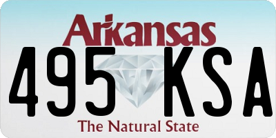 AR license plate 495KSA