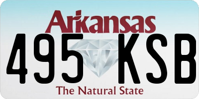 AR license plate 495KSB