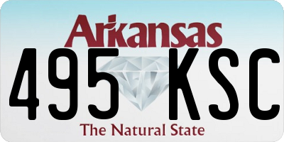AR license plate 495KSC