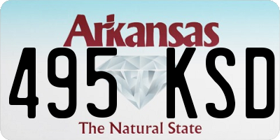 AR license plate 495KSD