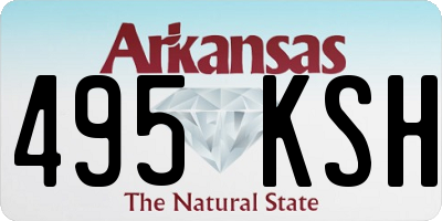 AR license plate 495KSH