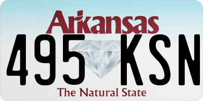 AR license plate 495KSN
