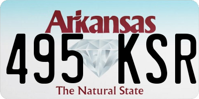 AR license plate 495KSR