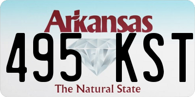 AR license plate 495KST