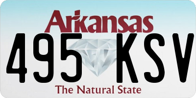 AR license plate 495KSV