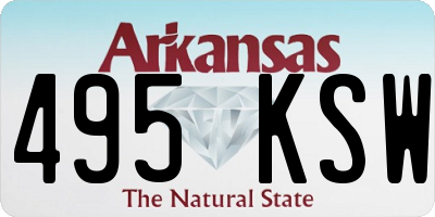 AR license plate 495KSW