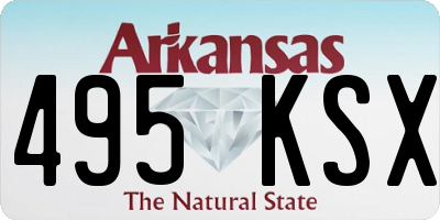 AR license plate 495KSX
