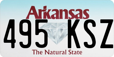 AR license plate 495KSZ