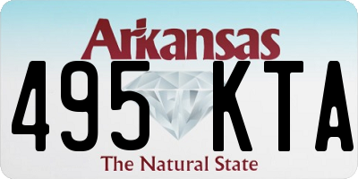 AR license plate 495KTA