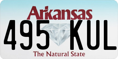 AR license plate 495KUL