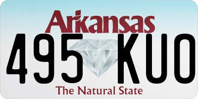 AR license plate 495KUO