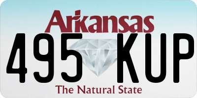 AR license plate 495KUP