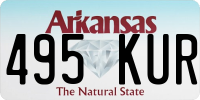 AR license plate 495KUR