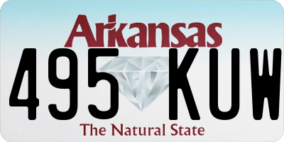 AR license plate 495KUW