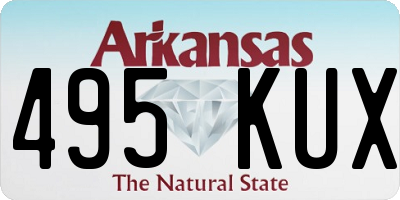 AR license plate 495KUX