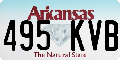 AR license plate 495KVB