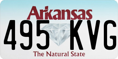 AR license plate 495KVG