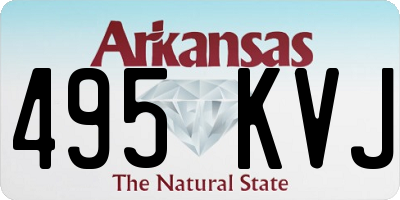 AR license plate 495KVJ