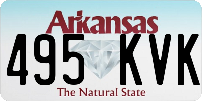 AR license plate 495KVK