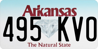 AR license plate 495KVO