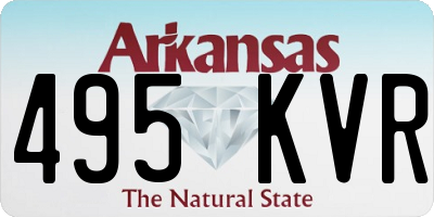 AR license plate 495KVR