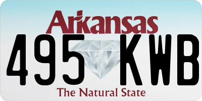 AR license plate 495KWB