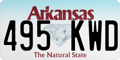 AR license plate 495KWD