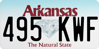 AR license plate 495KWF