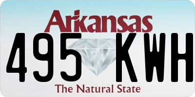 AR license plate 495KWH