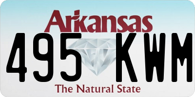 AR license plate 495KWM