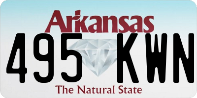 AR license plate 495KWN