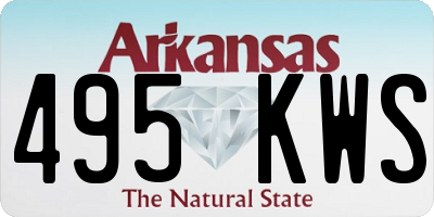 AR license plate 495KWS