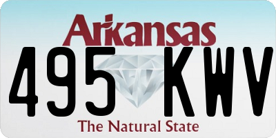 AR license plate 495KWV