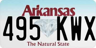 AR license plate 495KWX