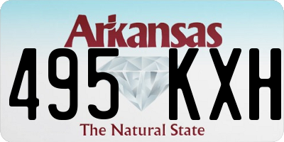 AR license plate 495KXH
