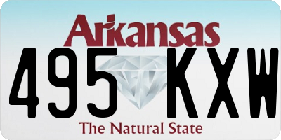 AR license plate 495KXW