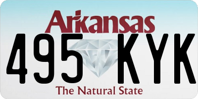 AR license plate 495KYK