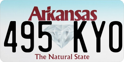 AR license plate 495KYO