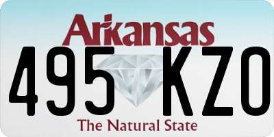 AR license plate 495KZO