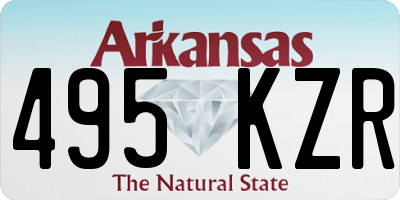 AR license plate 495KZR