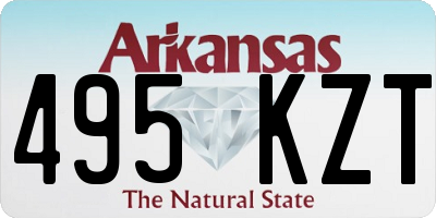 AR license plate 495KZT