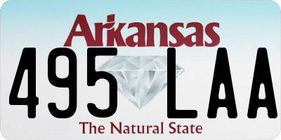 AR license plate 495LAA