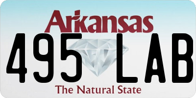 AR license plate 495LAB