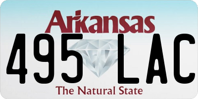 AR license plate 495LAC