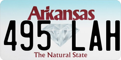 AR license plate 495LAH