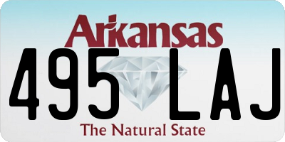 AR license plate 495LAJ