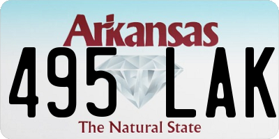 AR license plate 495LAK