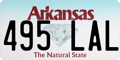 AR license plate 495LAL