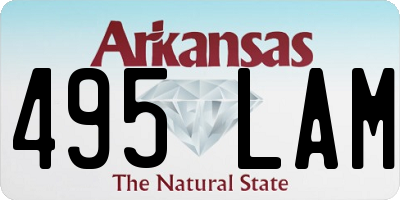 AR license plate 495LAM