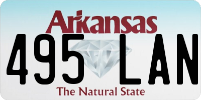 AR license plate 495LAN